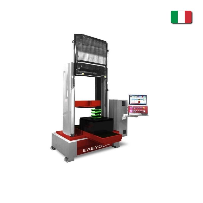 Electromechanical machine for compression tests of railway springs, AURA CHASSE, Easydur