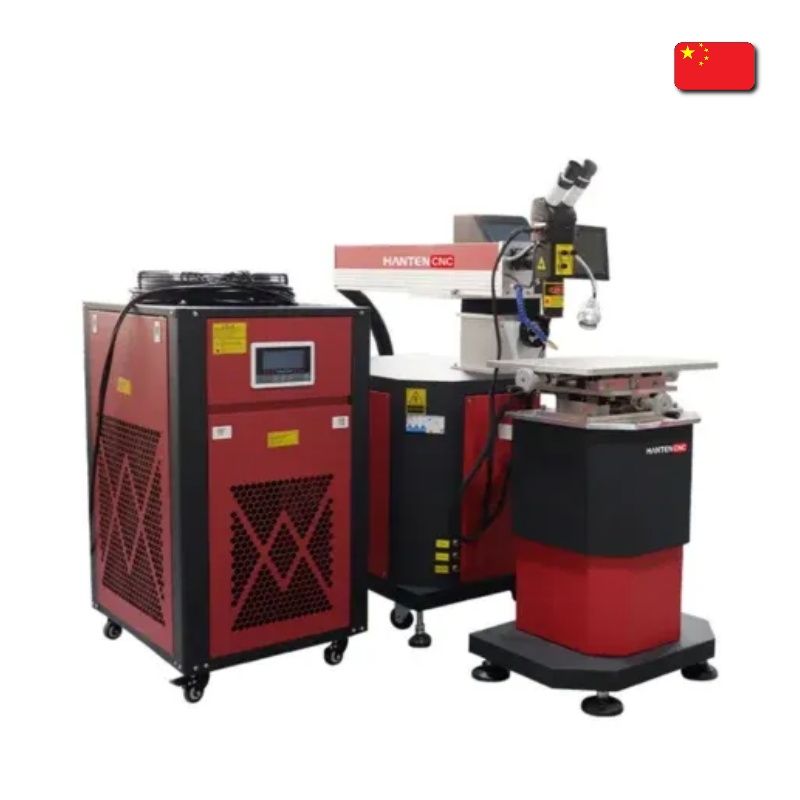 Laser welding machine with fixed optical beam, HTWM 2000W, HANTEN CNC