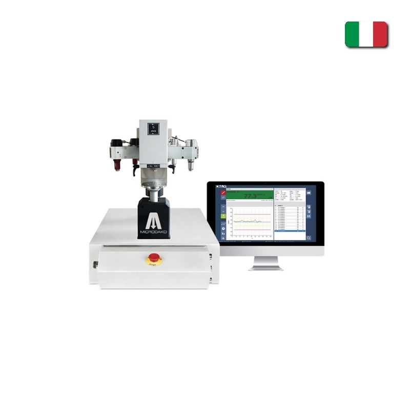 Automatic MICRODAKO hardness tester for determining the hardness of plastic materials and rubbers, AFFRI