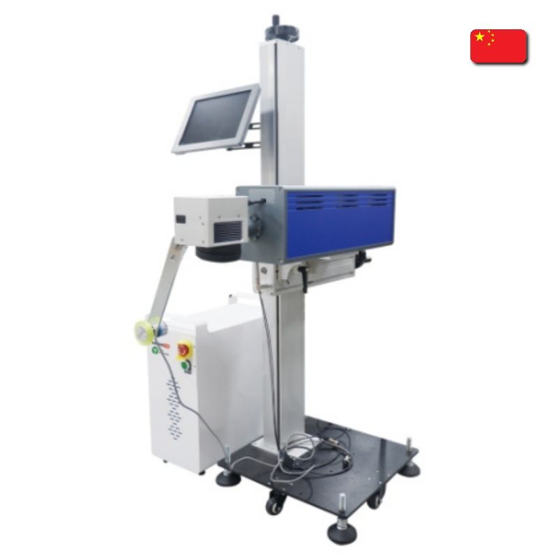 CO2 laser marking machine with mounted laser, HTCSF-30, HANTEN CNC