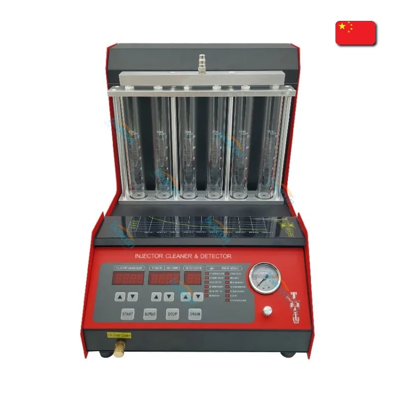 Стенд для испытания бензиновых топливных инжекторов с ультразвуковой очисткой, BC-6H 6C, Beacon