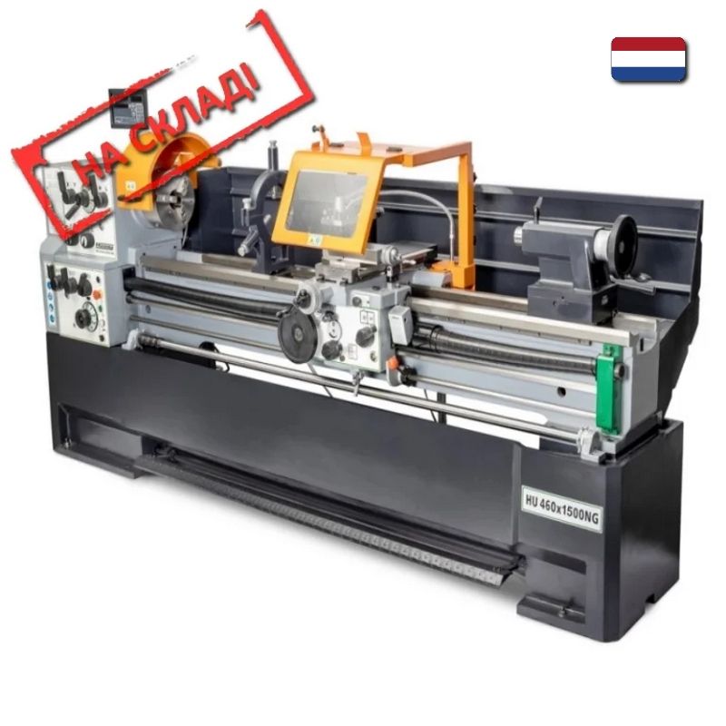 Lathe and screw-cutting machine, HU 460×1500-4 NG DRO, Huvema